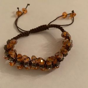 Handmade Crystal beaded adjustable Bracelet